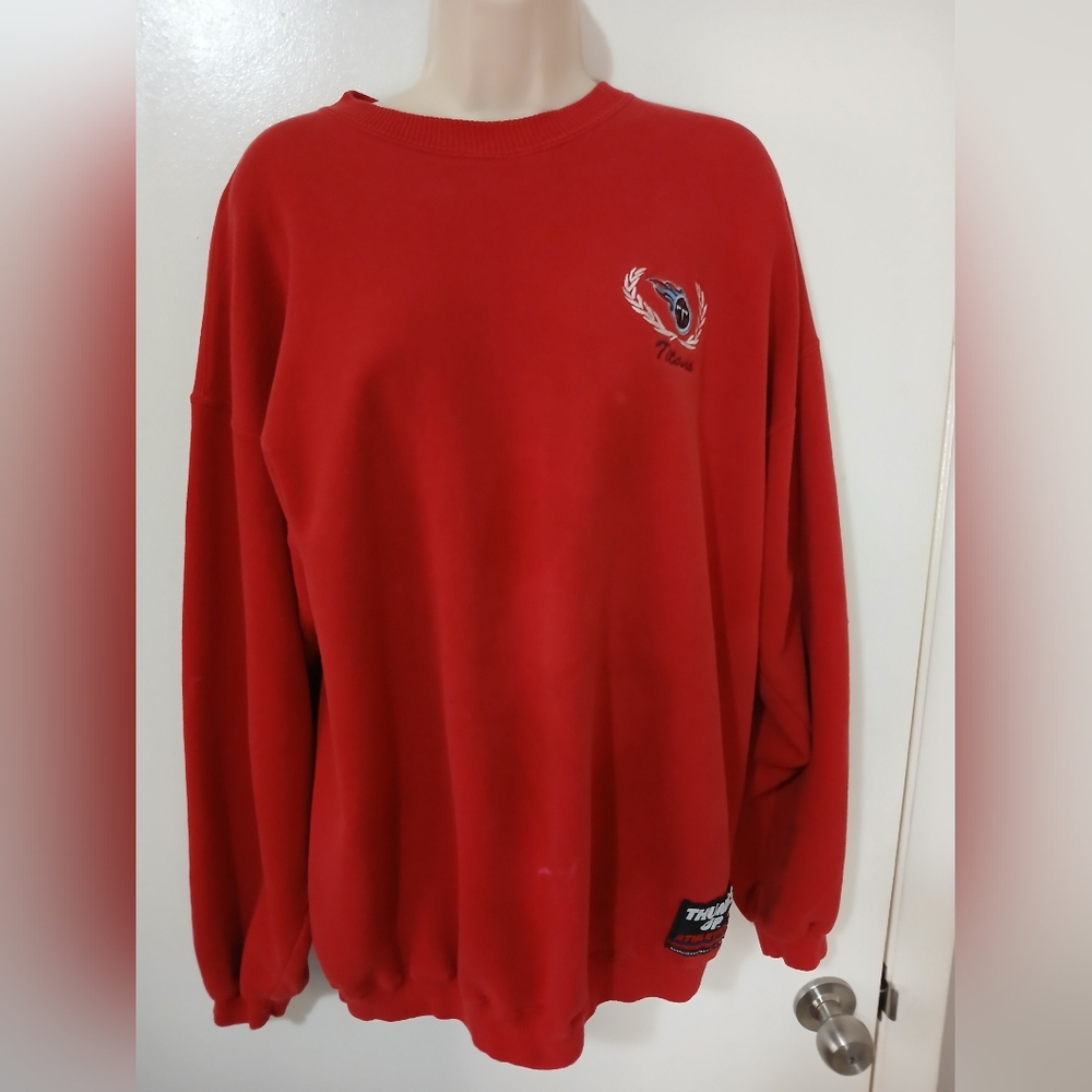 ThumbsUp NFL Tenneessee Titan Red Sweatshirt Vintage